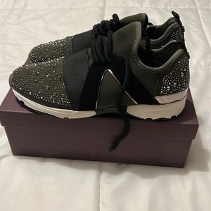 Carvela Khaki Fabric Sneakers